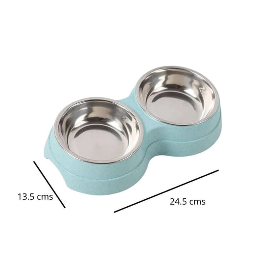 Comedero Doble Mini - Verde