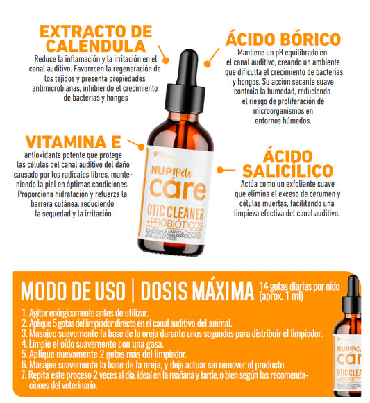 Otic Cleaner + Probióticos