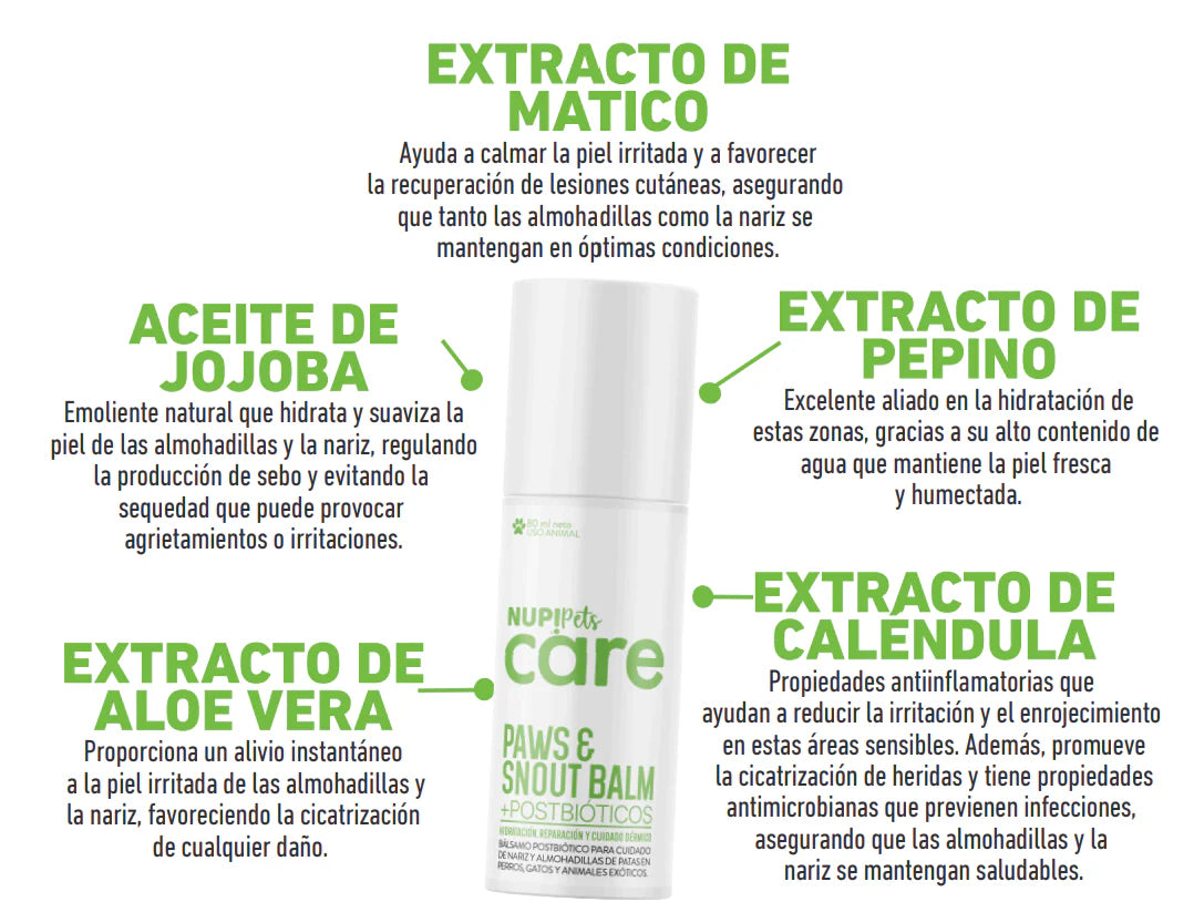 Paws & Snout Balm + Postbióticos