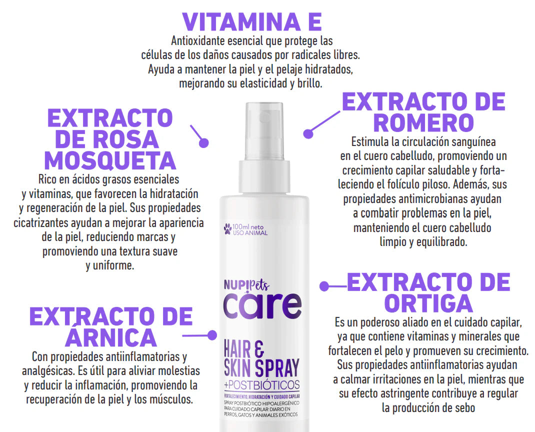 Hair & Skin Care Spray + Postbiótico