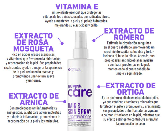 Hair & Skin Care Spray + Postbiótico