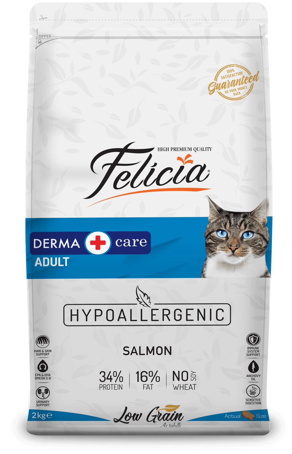 Alimento Hipoalergénico Felicia Salmón 2kg - Gato, Alimento Gato