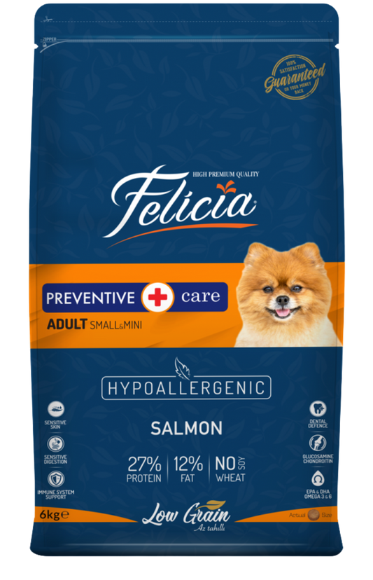 Alimento Hipoalergénico Felicia Salmón 6kg - Perro adulto